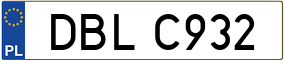 Trailer License Plate